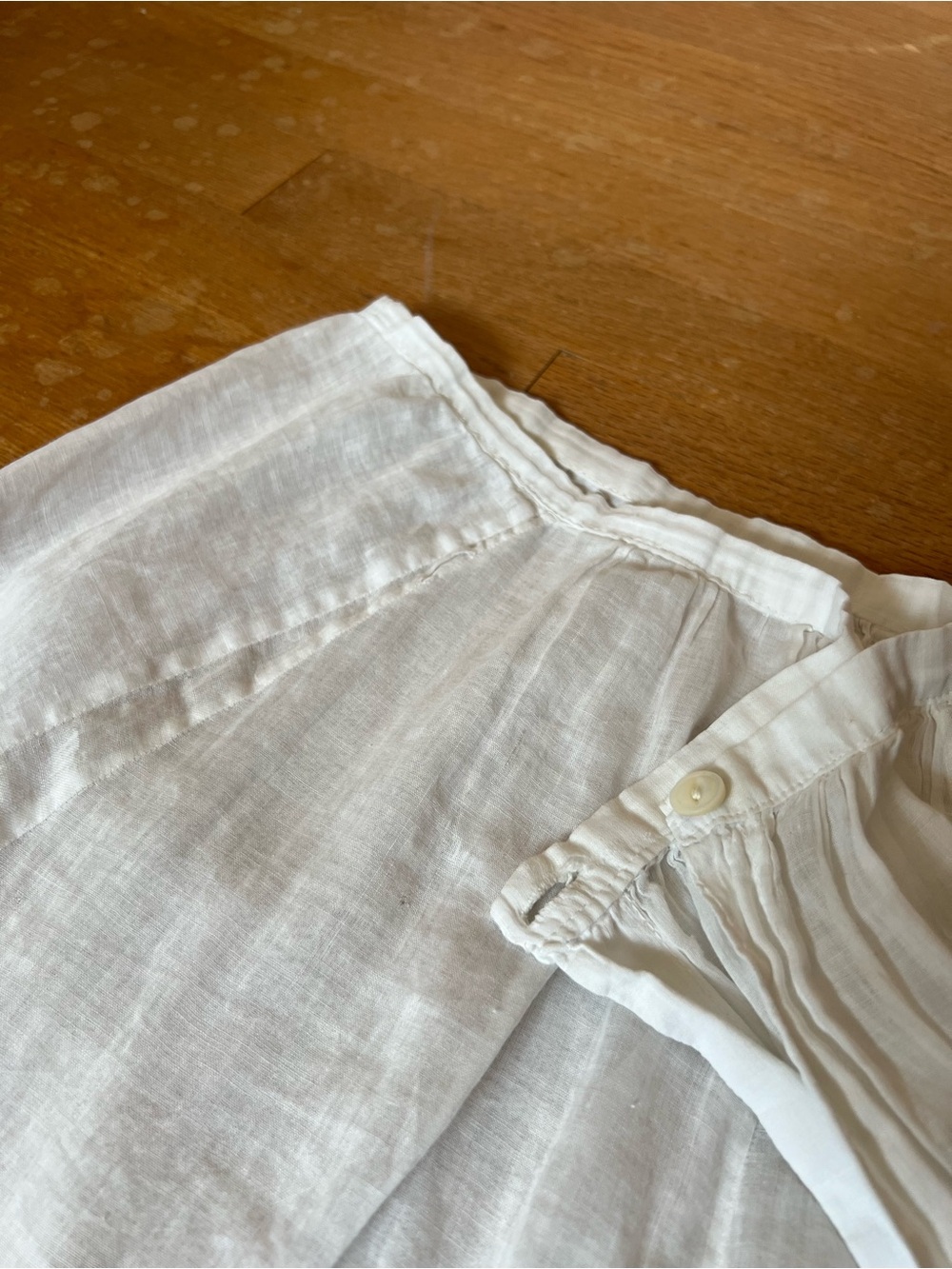 Vintage White Lace-Trim Tiered Maxi Skirt - Picture 3 of 6